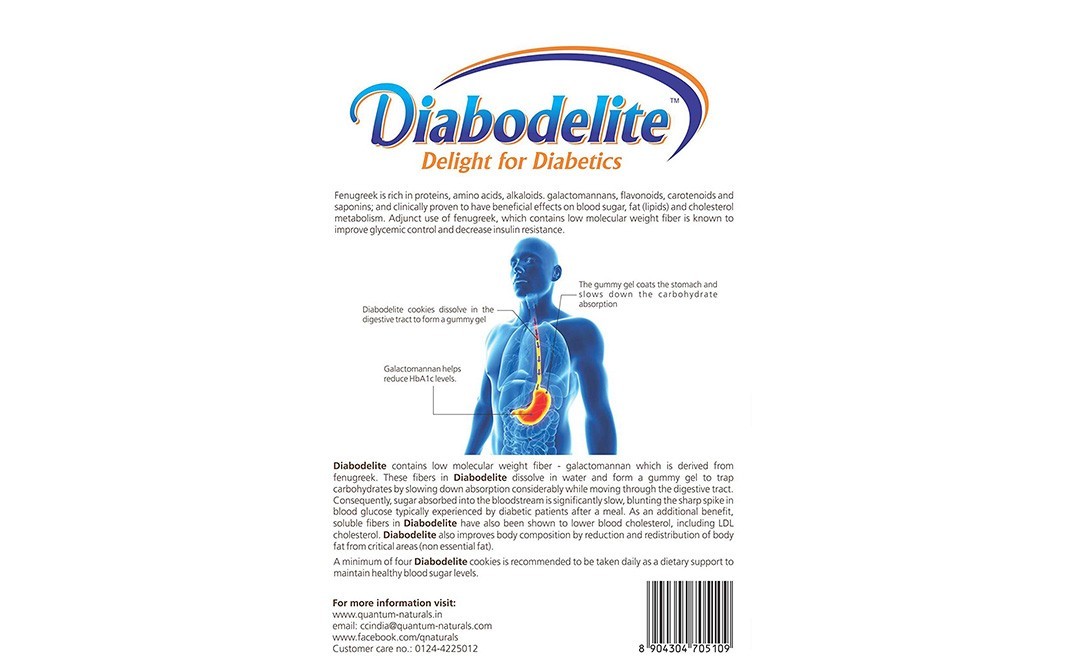 Diabodelite Multigrain Sugar Free Cookies With Fenugreek - Cumin & Carom/Jeera & Ajwain   Box  200 grams